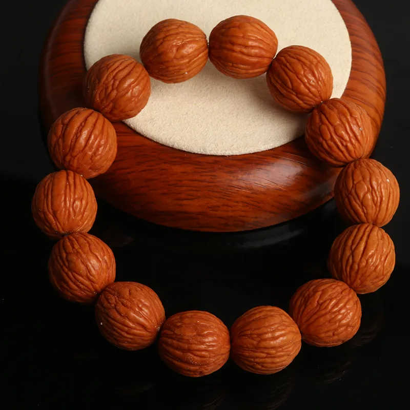 Oushuo Jewelry Monkey Head Walnut Bracelets Unisex-4