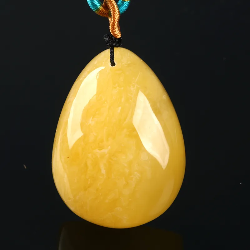 Ou Said Jewelry Amber Beeswax Necklaces Unisex-2