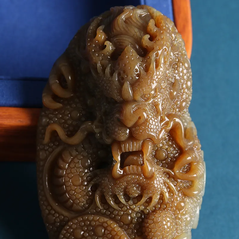 Oushuo Jewelry Hetian Jade Pendants Sugar Jade Unisex-3