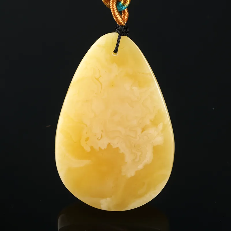 Ou Said Jewelry Amber Beeswax Necklaces Unisex-4