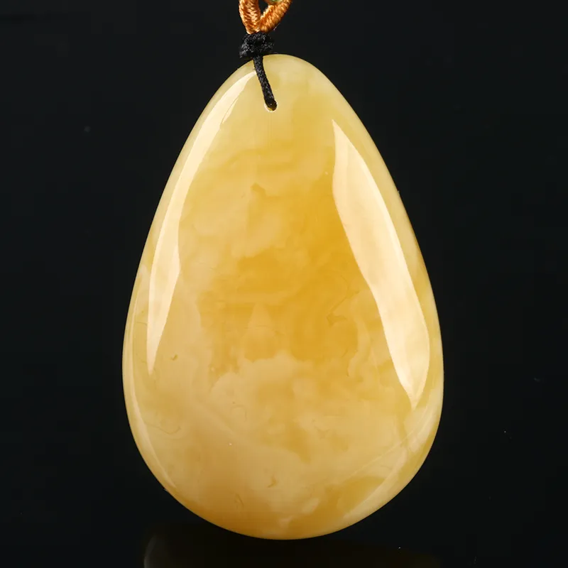 Ou Said Jewelry Amber Beeswax Necklaces Unisex-1