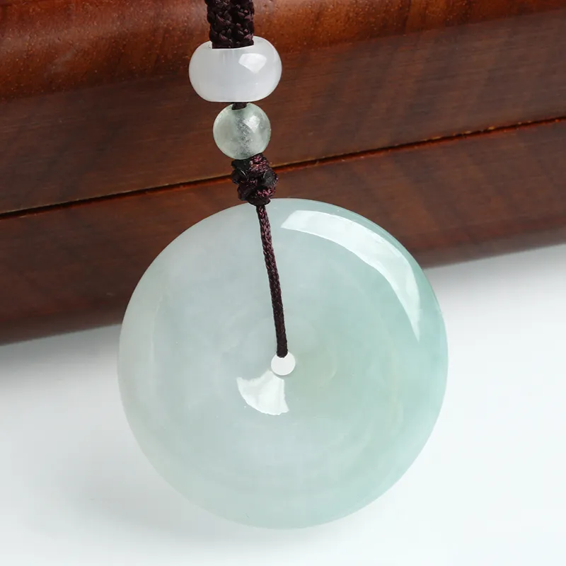 Oushuo Jewelry Ice Glutinous Jadeite Necklaces Unisex-3