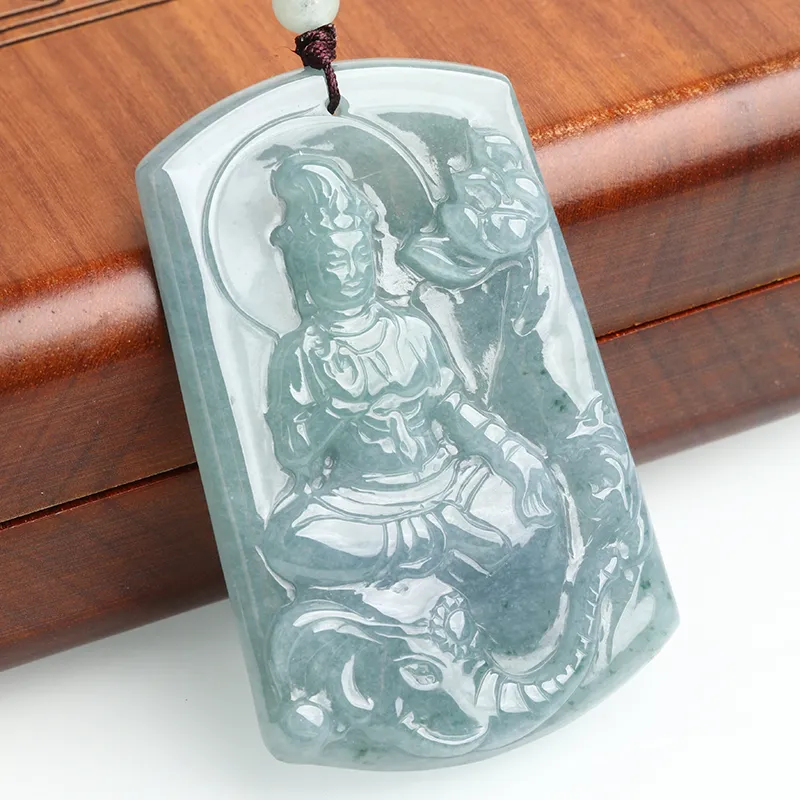 Oushuo Jewelry Ice Glutinous Jadeite Pendants Unisex-3