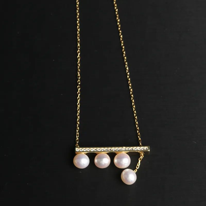 Oushuo Jewelry Freshwater Pearl Necklaces Women's-3