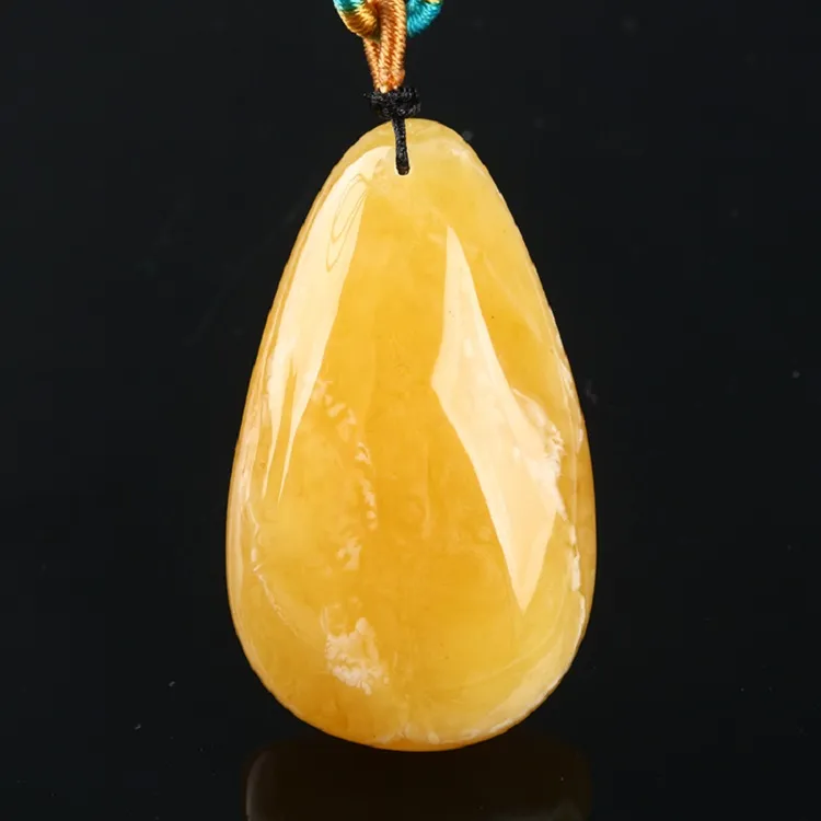 Ou Said Jewelry Amber Beeswax Necklaces Unisex-1