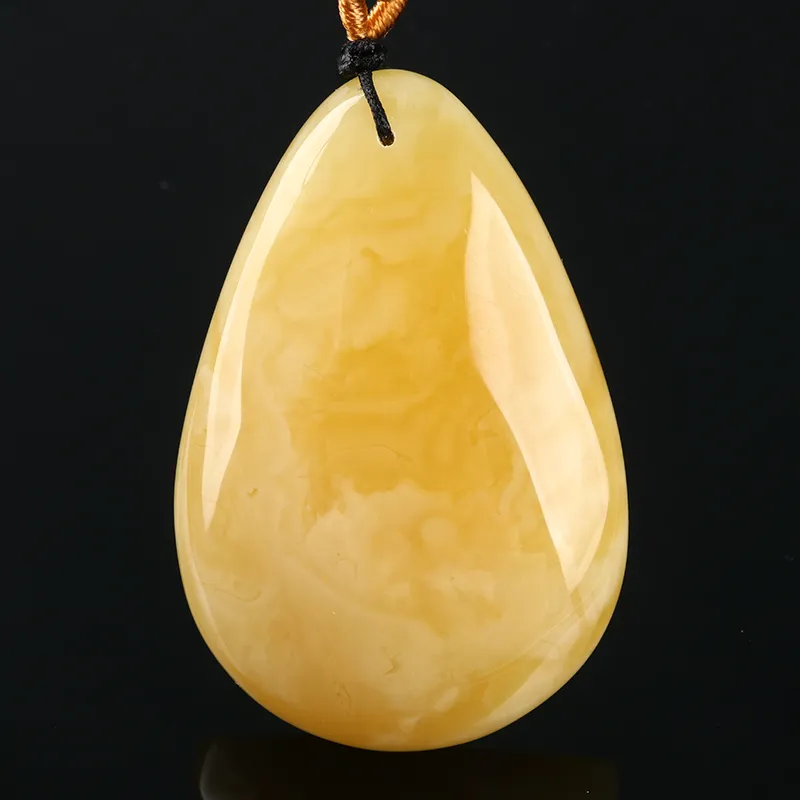 Ou Said Jewelry Amber Beeswax Necklaces Unisex-3