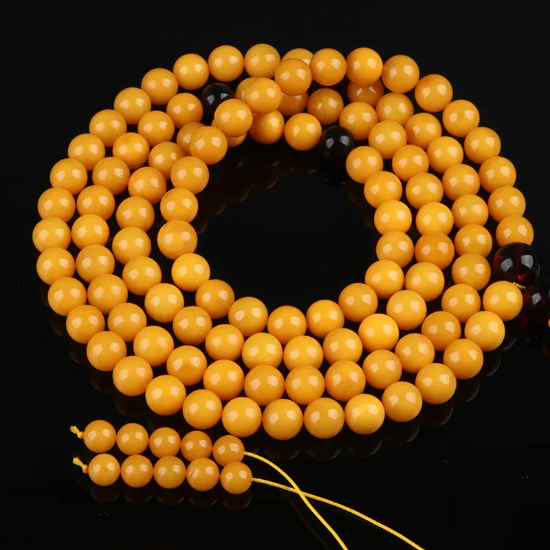 Oushuo Jewelry Amber Beeswax Bracelets Unisex-3