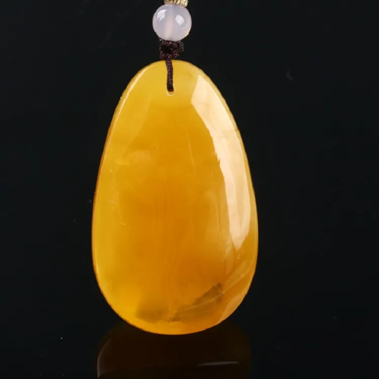 Ou Said Jewelry Amber Beeswax Necklaces Unisex-5