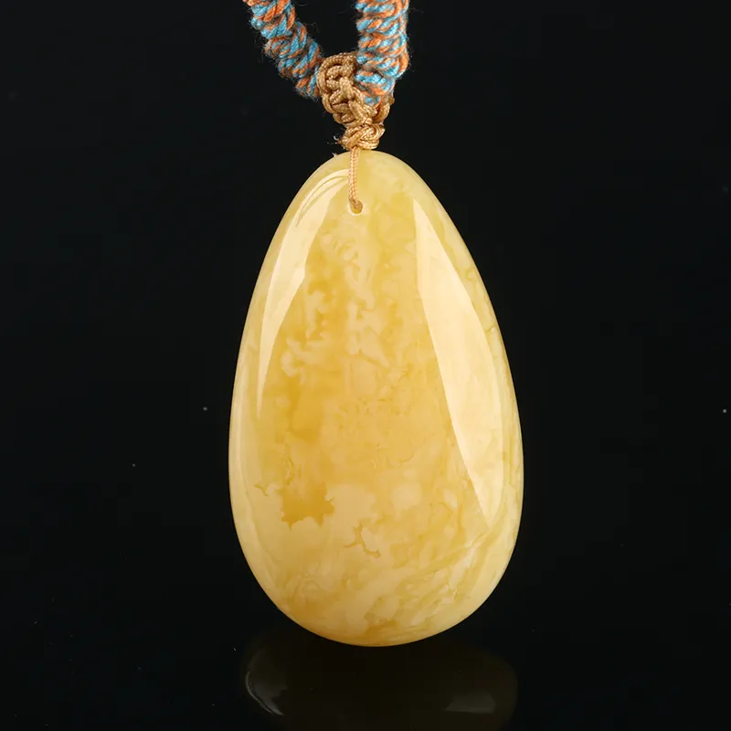 Ou Said Jewelry Amber Beeswax Necklaces Unisex-3