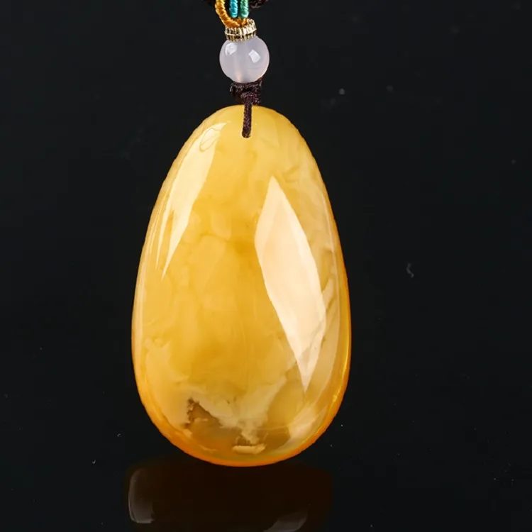 Ou Said Jewelry Amber Beeswax Necklaces Unisex-1