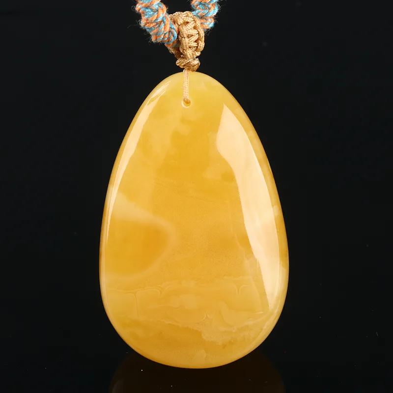 Ou Said Jewelry Amber Beeswax Necklaces Unisex-3