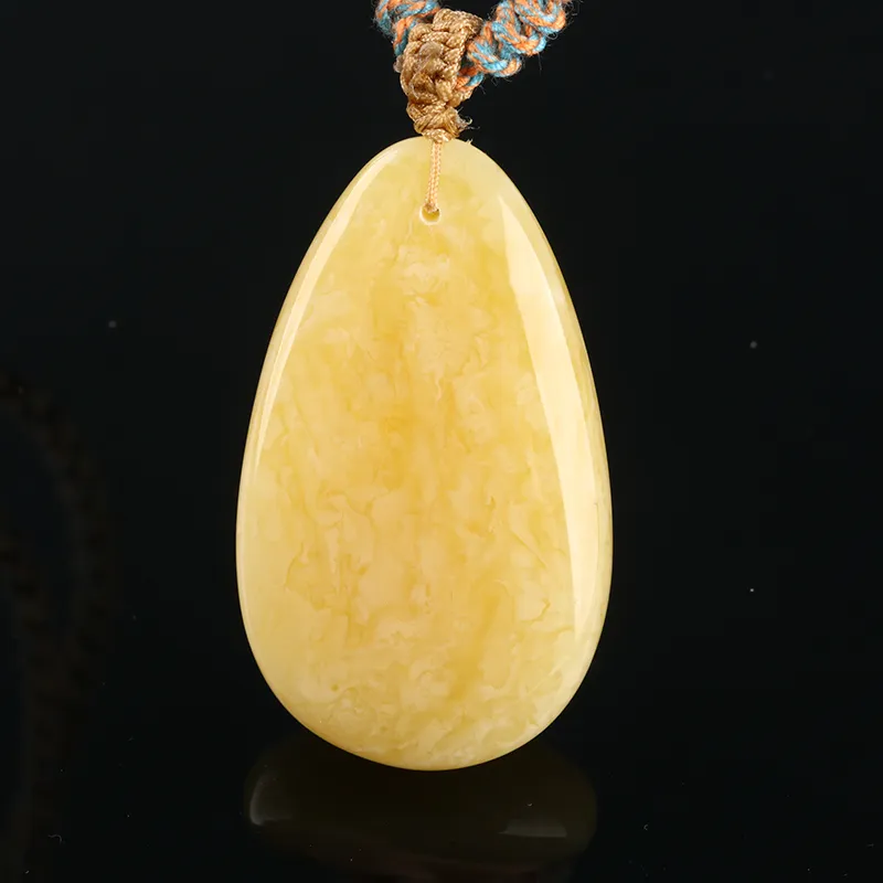 Ou Said Jewelry Amber Beeswax Necklaces Unisex-4