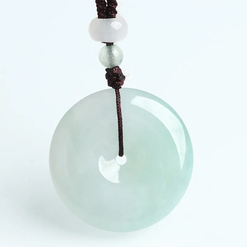 Oushuo Jewelry Ice Glutinous Jadeite Necklaces Unisex-1