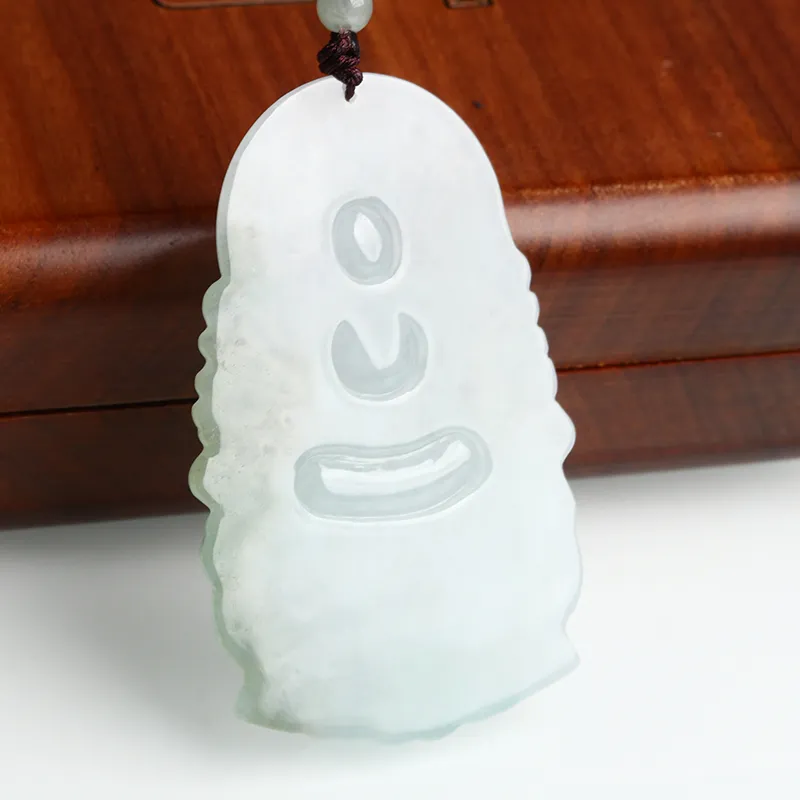 Oushuo Jewelry Ice Glutinous Jadeite Necklaces Unisex-4
