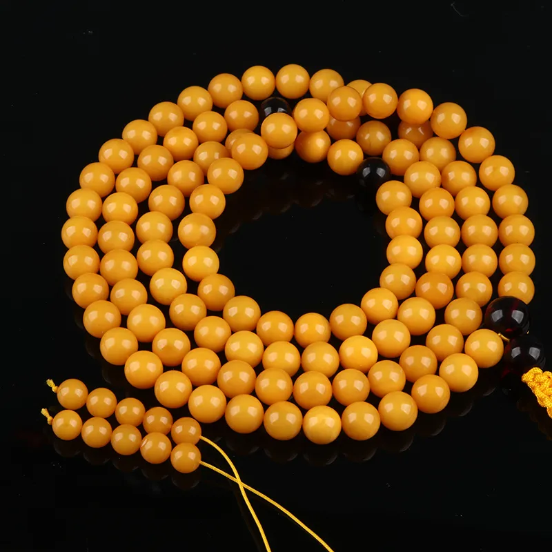 Oushuo Jewelry Amber Beeswax Bracelets Unisex-1