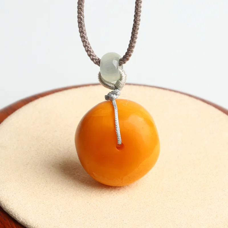 Ou Said Jewelry Amber Beeswax Necklaces Unisex-4