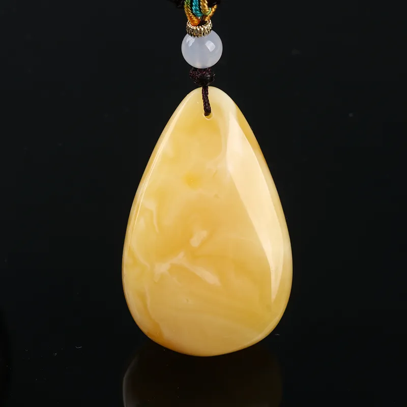 Ou Said Jewelry Amber Beeswax Necklaces Unisex-4
