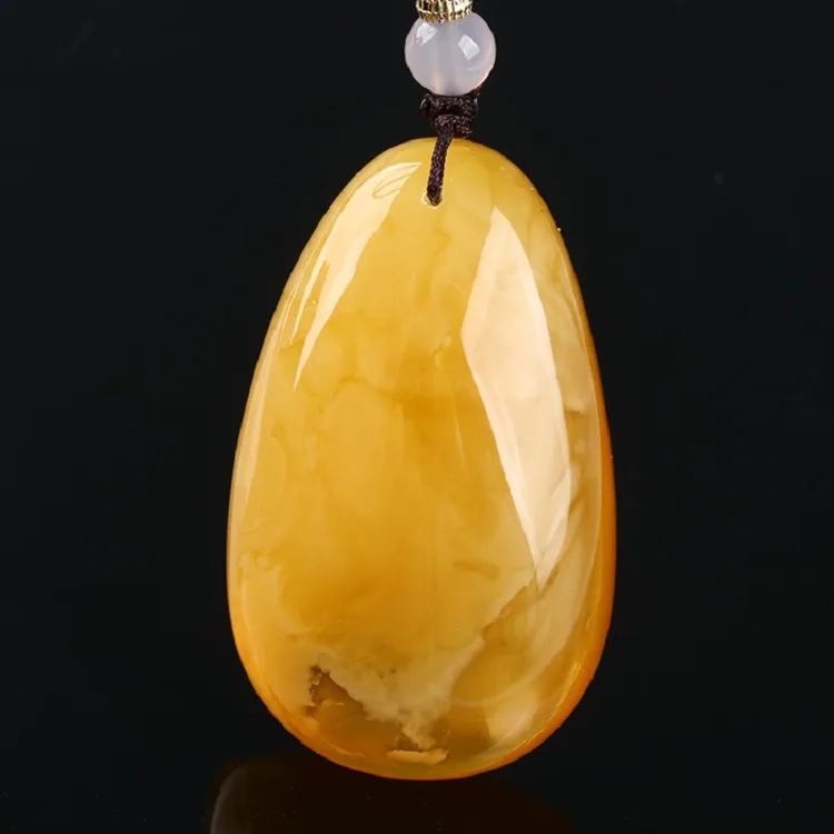 Ou Said Jewelry Amber Beeswax Necklaces Unisex-4