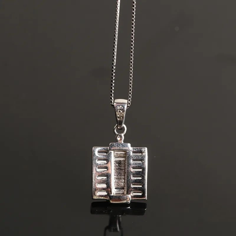 Oushuo Jewelry Ice Glutinous Jadeite Necklaces Women's-4