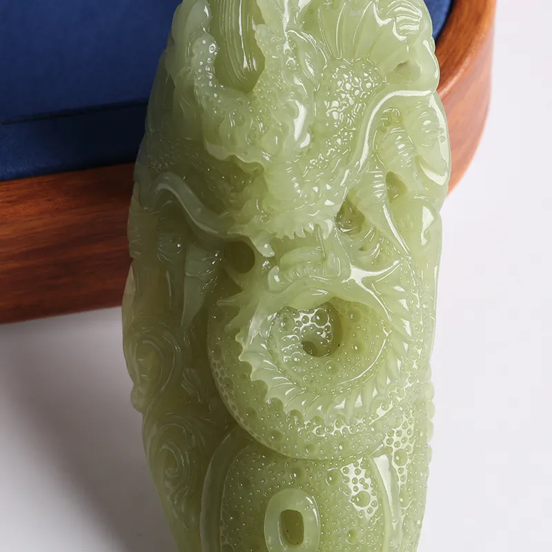 Oushuo Jewelry Hetian Jade Pendants Yellow Jade Unisex-3
