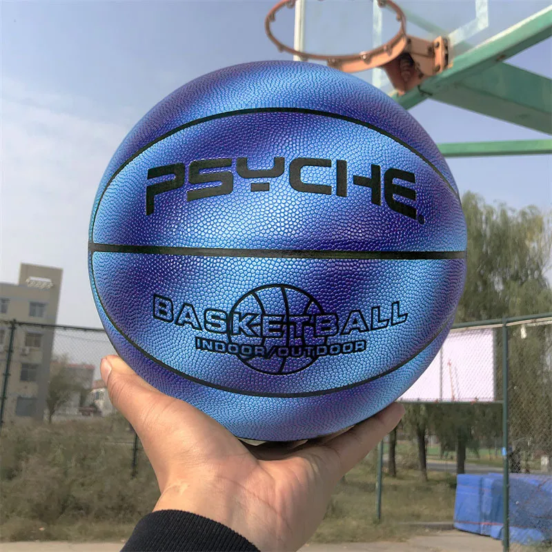PSYCHE Size 7 Indoor, Outdoor, All Basketball PU Gradient Blue-2