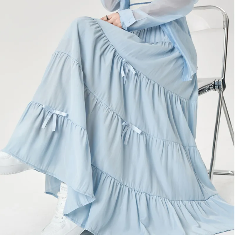 Garbege Casual Long Skirt Women's-7