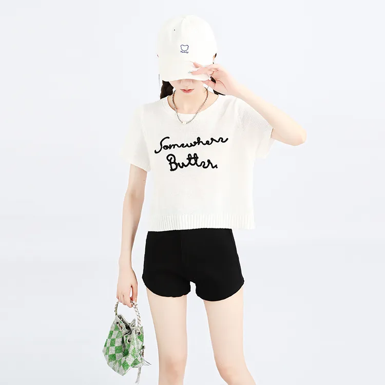 Vine Color Denim Hot Pants Women's-2