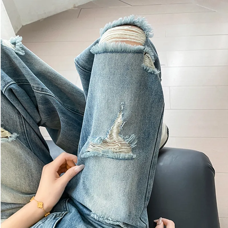 Garbege Jeans Women's Light Vintage Blue-3