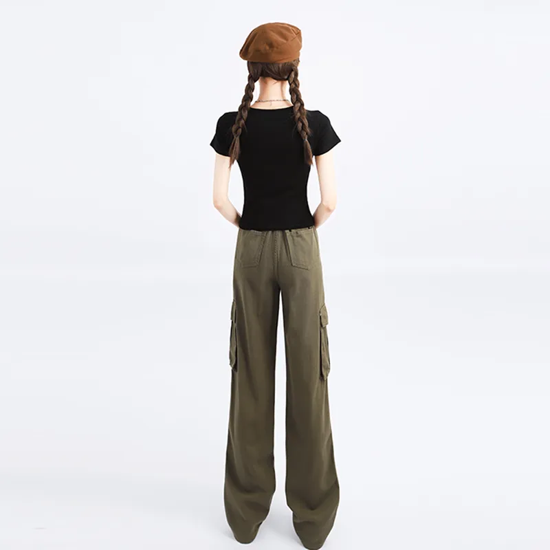 Garbege Jeans Women's Army Green-2