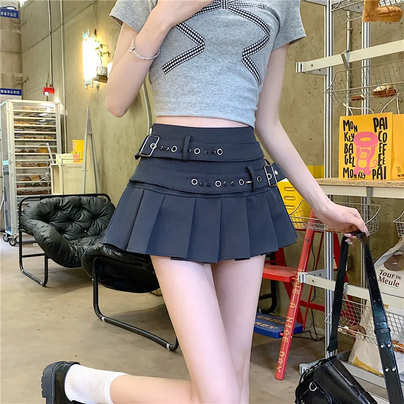 Garbege Casual Short Skirts Women's-3