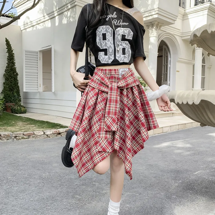 Garbege Casual Short Skirts Women's-3