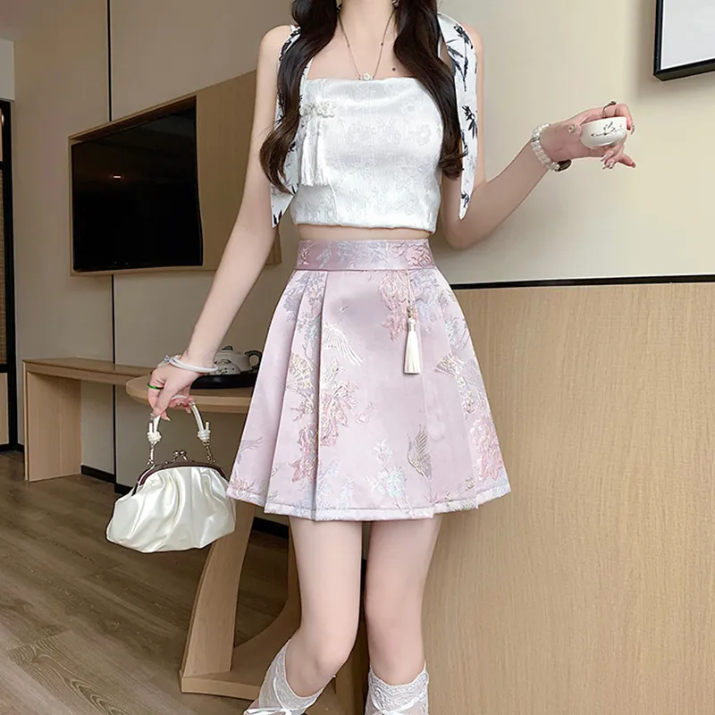 Garbege Casual Short Skirts Women's-5