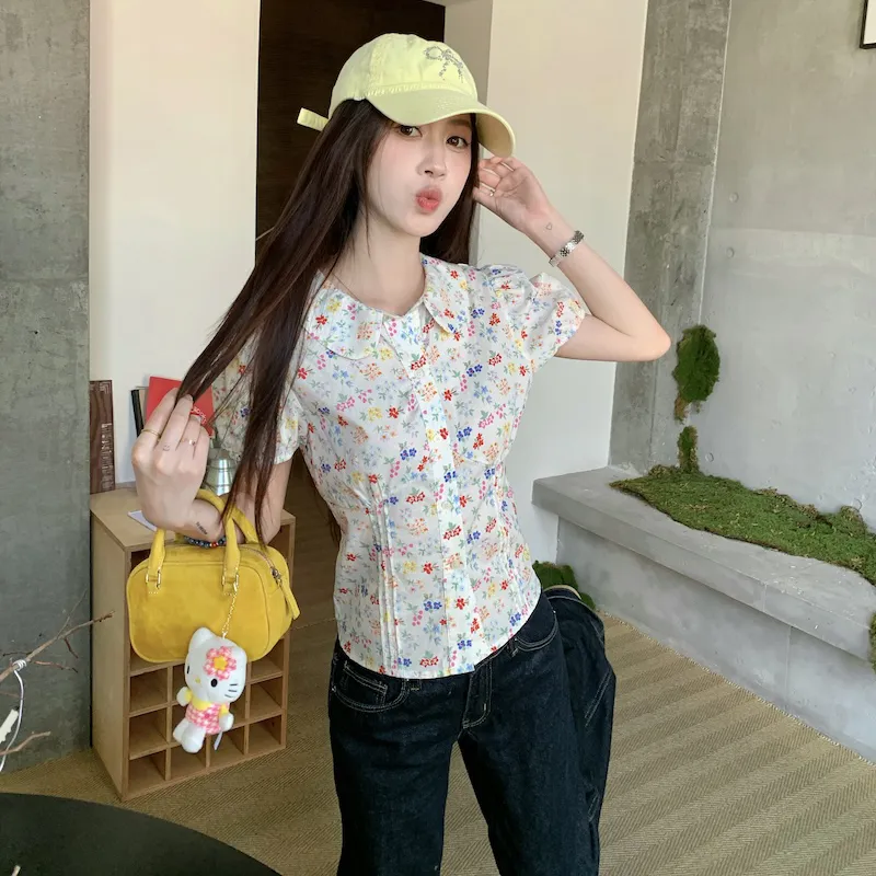 Garbege Shirts Women's Apricot Shirt-7