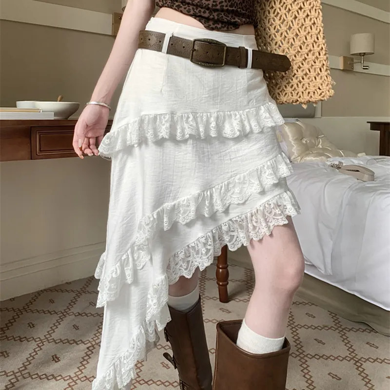Garbege Casual Long Skirt Women's-6