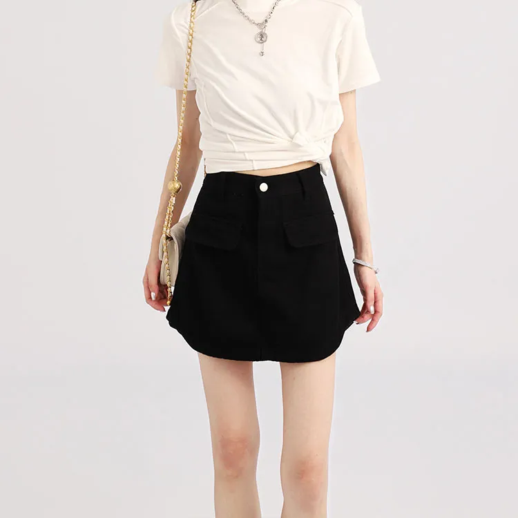 Garbege Denim Short Skirts Women's-4
