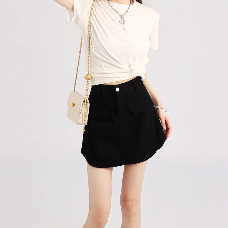 Garbege Denim Short Skirts Women's-2
