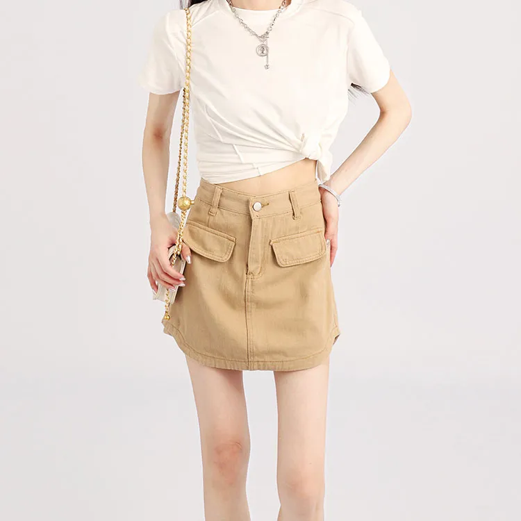Garbege Denim Short Skirts Women's-17