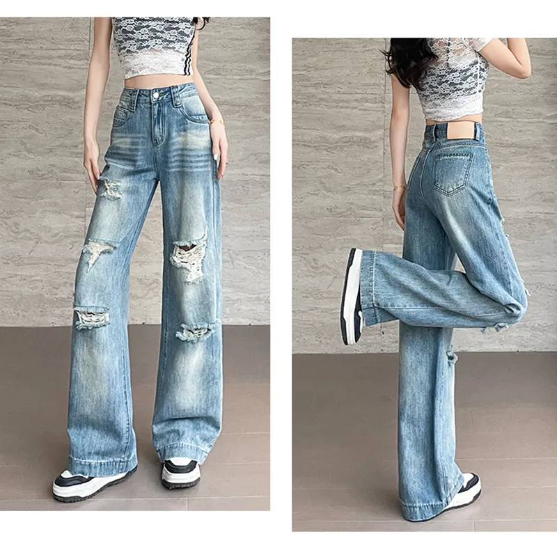 Garbege Jeans Women's Light Vintage Blue-6