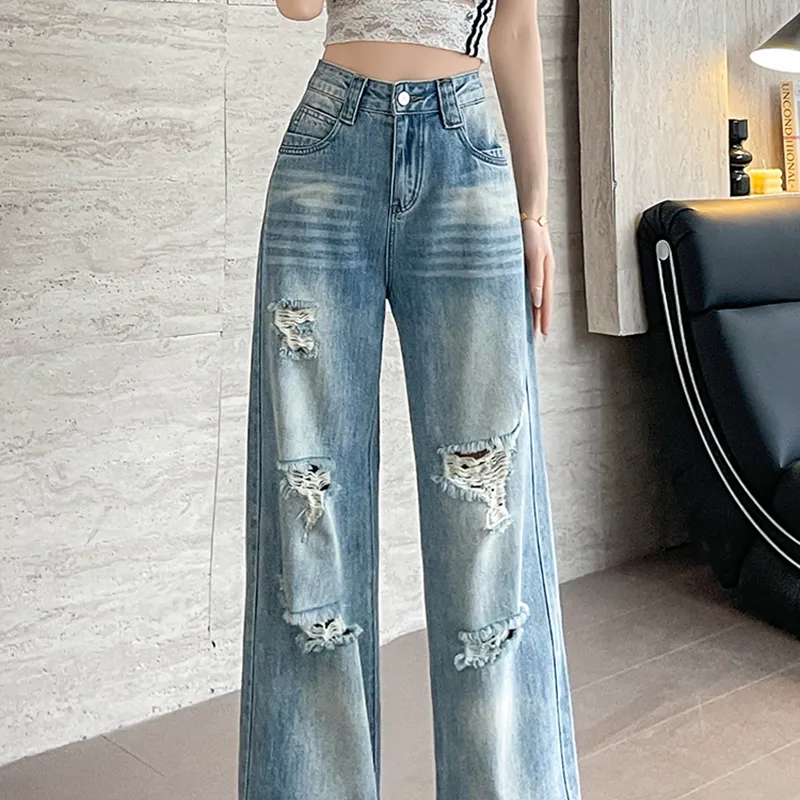 Garbege Jeans Women's Light Vintage Blue-5