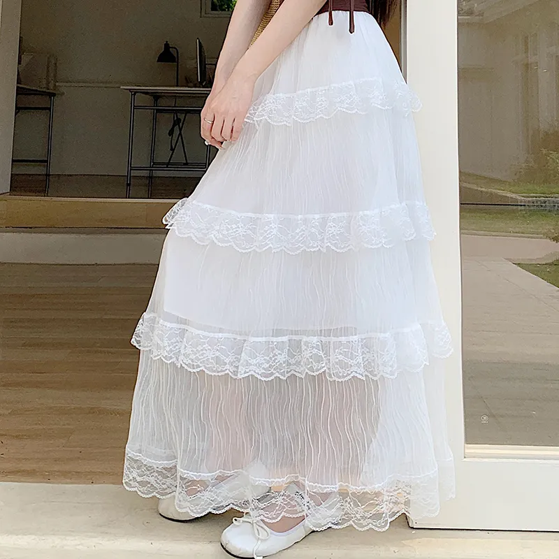 Garbege Casual Long Skirt Women's-8