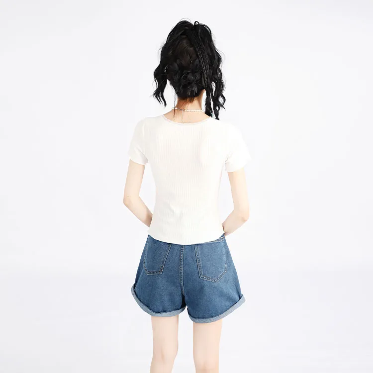 Garbege Denim Shorts Women's-2