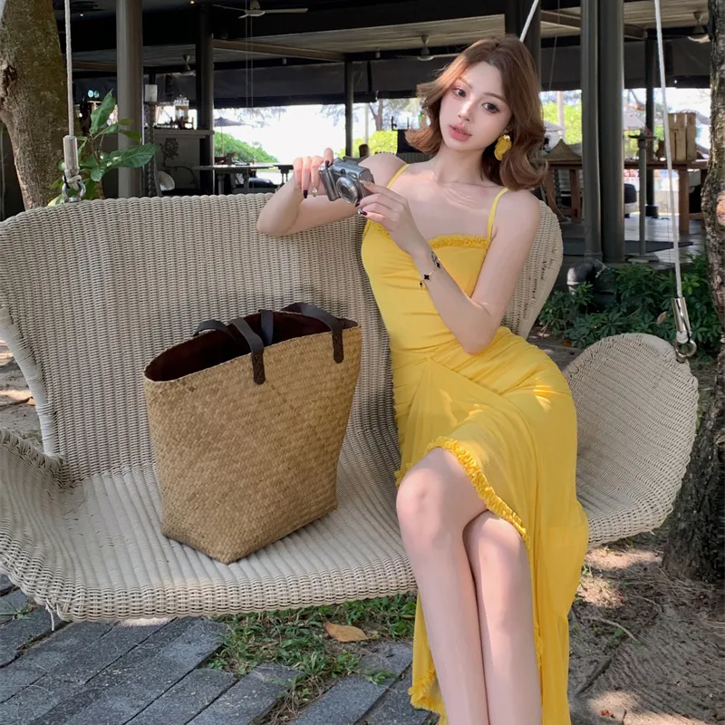 Garbege Evening Dresses Women's Yellow Formalwear-5