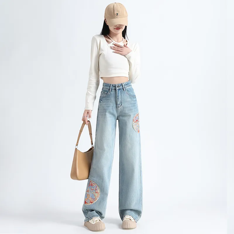 Garbege Jeans Women's Light Blue-2