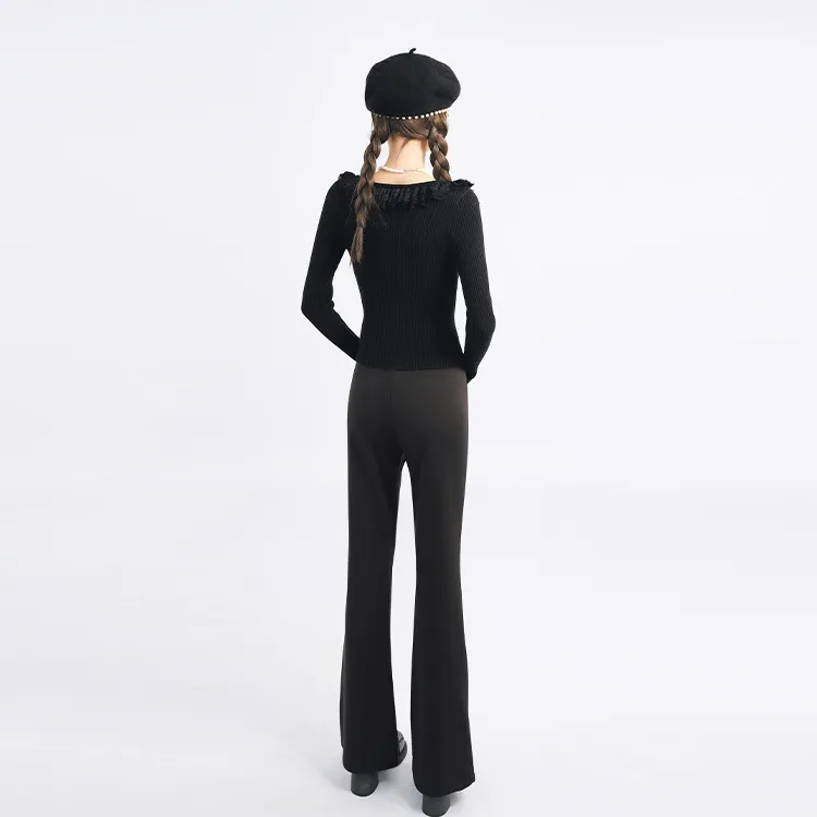 Garbege Casual Pants Women's Black-2