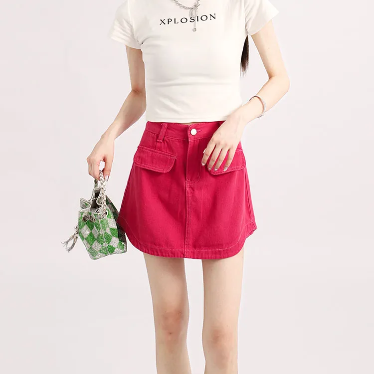 Garbege Denim Short Skirts Women's-9