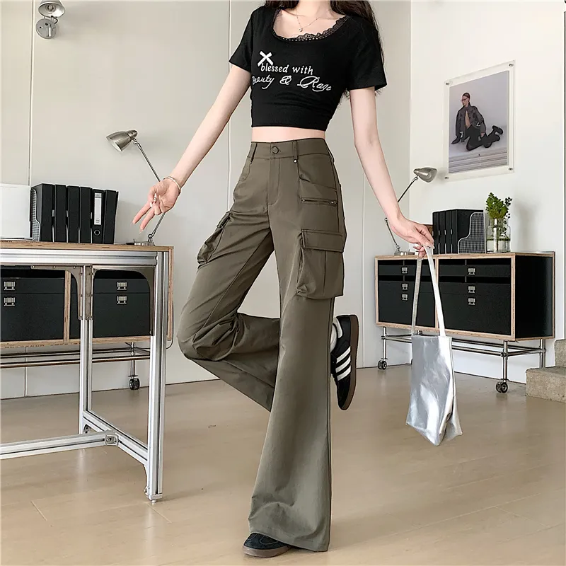 Garbege Casual Pants Women's-2