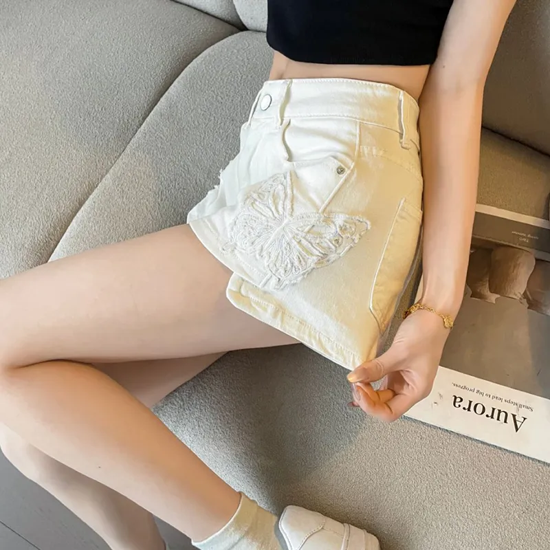 Garbege Denim Shorts Women's-12