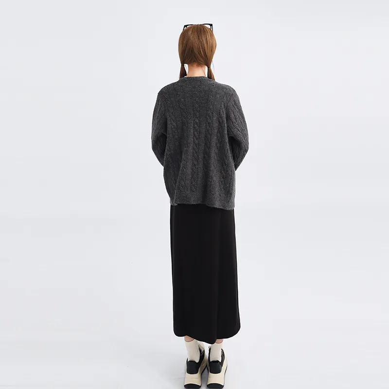 Garbege Casual Long Skirts Women's Black-5