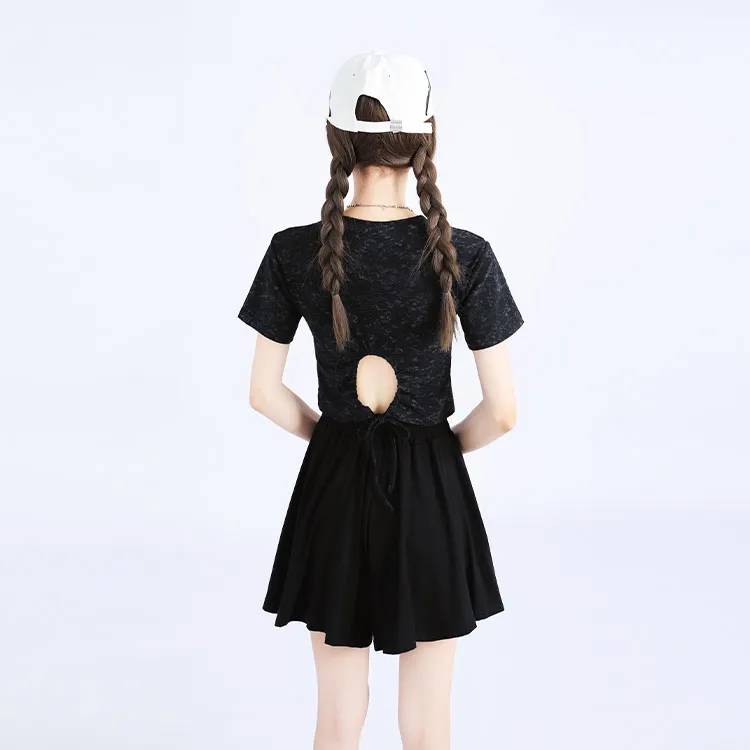 Garbege Casual Short Skirts Women's Black-2