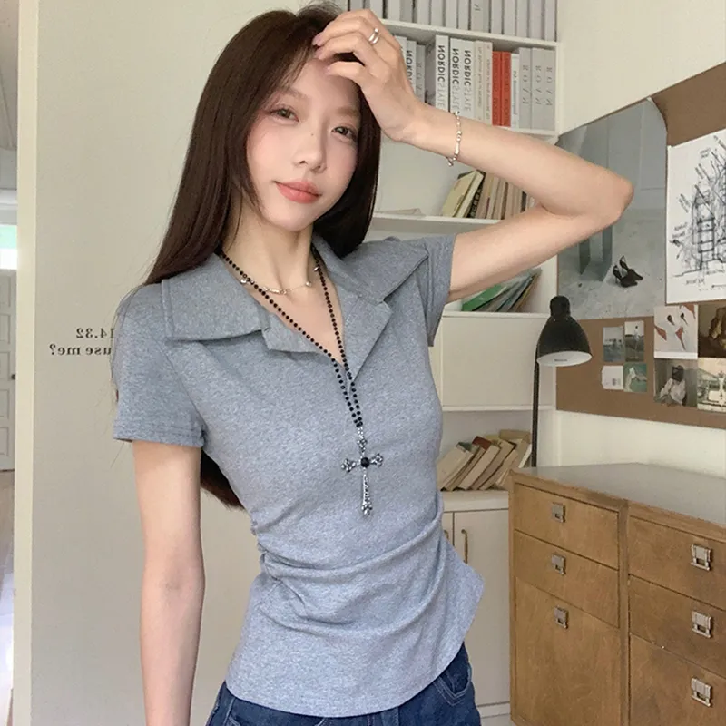 Garbege Set in Sleeve T Shirt Women's-2